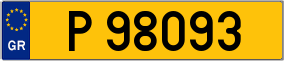 Trailer License Plate